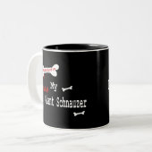 2 Couleurs Tasse de Schnauzer géant (amour d'I) (Devant gauche)