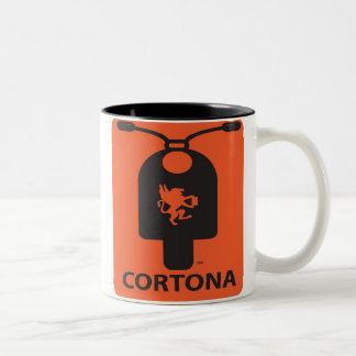 2 Couleurs Tasse de scooter de Cortona