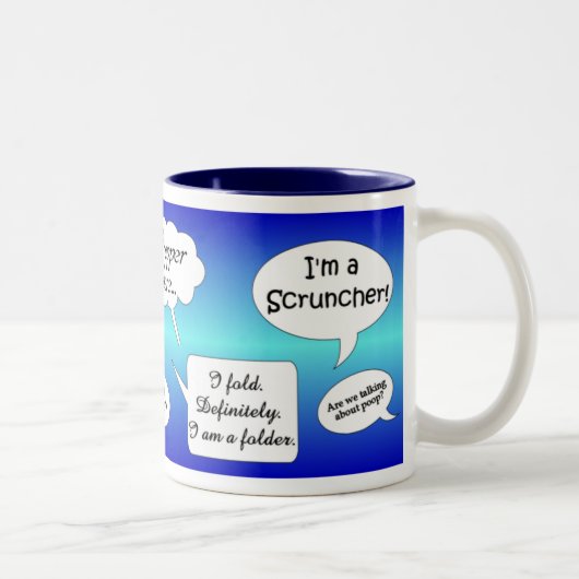 2 Couleurs Tasse de Scruncher-Dossier (Droit)