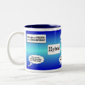 2 Couleurs Tasse de Scruncher-Dossier (Gauche)
