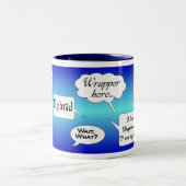 2 Couleurs Tasse de Scruncher-Dossier (Centre)