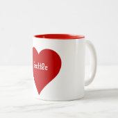 2 Couleurs Tasse de Seattle de coeur (Devant droit)