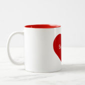 2 Couleurs Tasse de Seattle de coeur (Gauche)