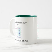 2 Couleurs Tasse de sécurité alimentaire (Devant gauche)