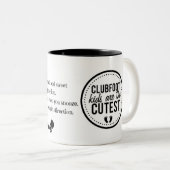 2 Couleurs Tasse de sensibilisation au pied de cercle (Devant droit)