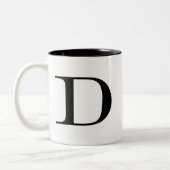 2 Couleurs Tasse de Serif D (Gauche)