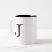 2 Couleurs Tasse de Serif J (Devant gauche)
