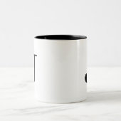 2 Couleurs Tasse de Serif J (Centre)