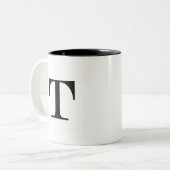 2 Couleurs Tasse de Serif T (Devant gauche)