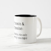 2 Couleurs Tasse de sérotonine et de dopamine (Devant droit)