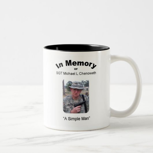 2 Couleurs Tasse de SGT Michael Chenoweth (Droit)