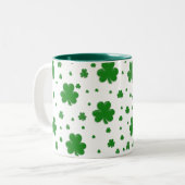 2 Couleurs Tasse de shamrock (Devant gauche)