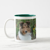 2 Couleurs Tasse de Sheltie d'été (Gauche)