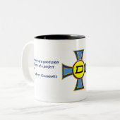 2 Couleurs Tasse de signal d'homme de doctrine (Devant gauche)