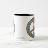 2 Couleurs Tasse de signe de paix de Knotwork (Centre)