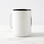2 Couleurs Tasse de silhouette d'ouverture (Devant gauche)