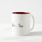 2 Couleurs Tasse de simplicité (Devant droit)