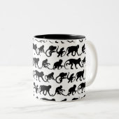 2 Couleurs Tasse de singe (Devant droit)