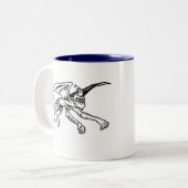 2 Couleurs Tasse de singe aucun logo (Devant gauche)