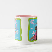 2 Couleurs Tasse de singe de chaussette de Sakura (Centre)