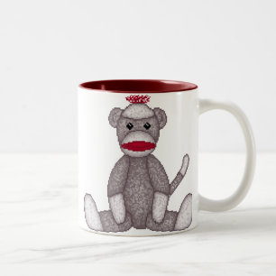 2 Couleurs Tasse de singe de la chaussette de Lura