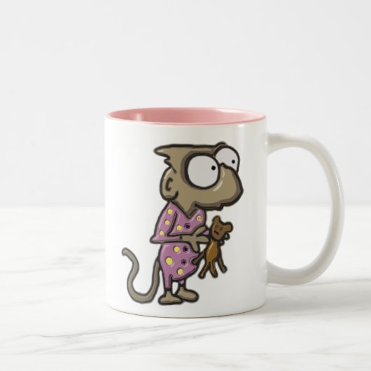 2 Couleurs Tasse de singe de pyjama (Droit)