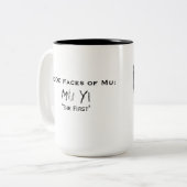 2 Couleurs Tasse de singe de tache d'encre (Devant gauche)
