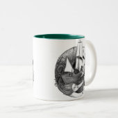 2 Couleurs Tasse de sirène (Devant droit)