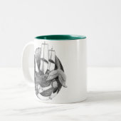 2 Couleurs Tasse de sirène (Devant gauche)