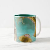 2 Couleurs Tasse "de sirène d'or" (Devant droit)