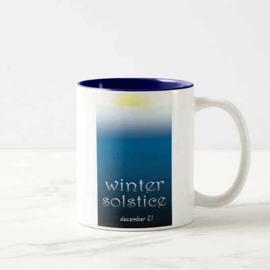 2 Couleurs tasse de solstice d'hiver (Droit)