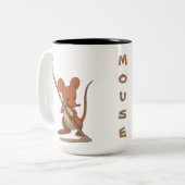 2 Couleurs Tasse de souris (Devant gauche)