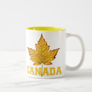 2 Couleurs Tasse de souvenir de feuille d'érable du Canada de