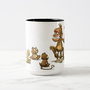 2 Couleurs Tasse de spectacle de marionnettes de singe