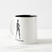 2 Couleurs Tasse de SpyForLove (Devant gauche)