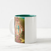 2 Couleurs Tasse de St Juan Diego Guadalupe (Devant gauche)