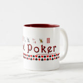 2 Couleurs Tasse de Stud poker (grande) (Devant droit)