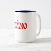 2 Couleurs Tasse de studio (Devant droit)