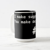 2 Couleurs Tasse de suggestion/décisions (Devant gauche)