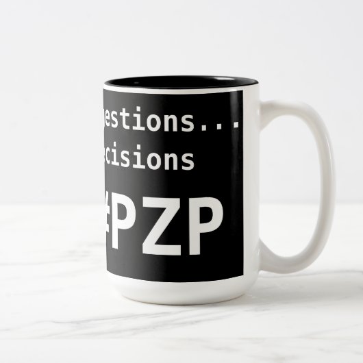 2 Couleurs Tasse de suggestion/décisions (Droit)