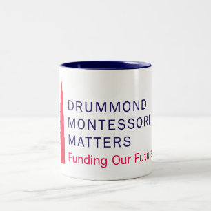2 Couleurs Tasse de sujets de Drummond Montessori