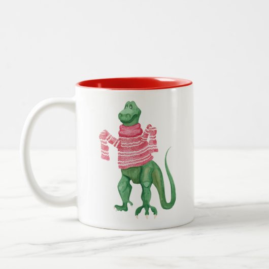 2 Couleurs Tasse de Sweatersaurus-Rex (Gauche)