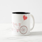 2 Couleurs Tasse de tandem de bicyclette (Devant droit)