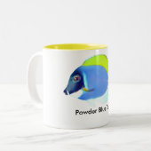 2 Couleurs Tasse de Tang de bleu de poudre (Devant gauche)