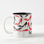 2 Couleurs Tasse de tasse de café des chaussures des femmes (Gauche)