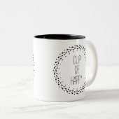 2 Couleurs Tasse de tasse heureuse (Devant droit)