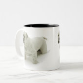 2 Couleurs Tasse de Taureau de neige (Devant gauche)