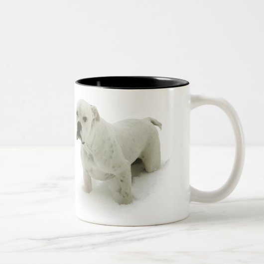 2 Couleurs Tasse de Taureau de neige (Droit)