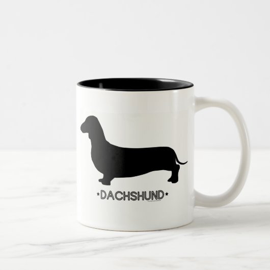 2 Couleurs Tasse de teckel (Droit)
