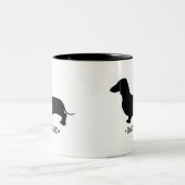 2 Couleurs Tasse de teckel (Centre)